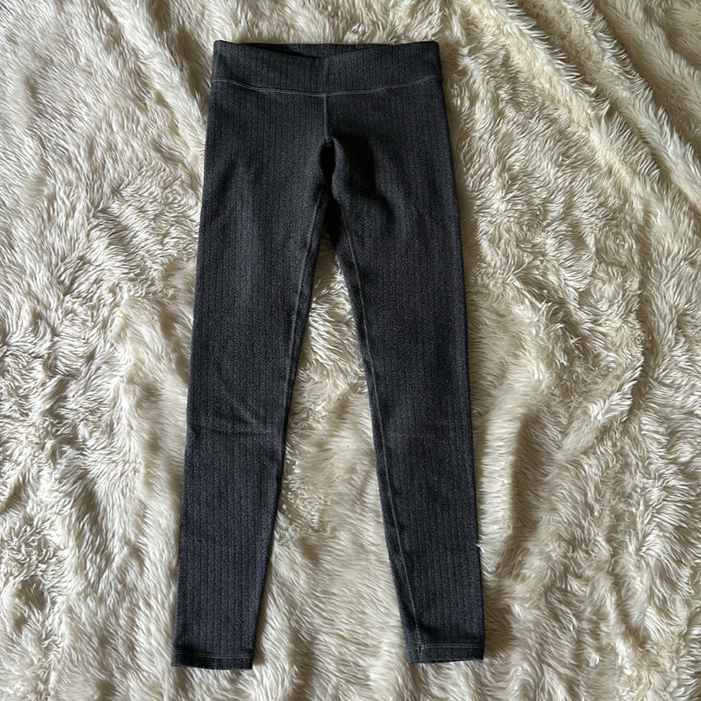 Girls Ivivva by Lululemon Herringbone Leggings Size 12
